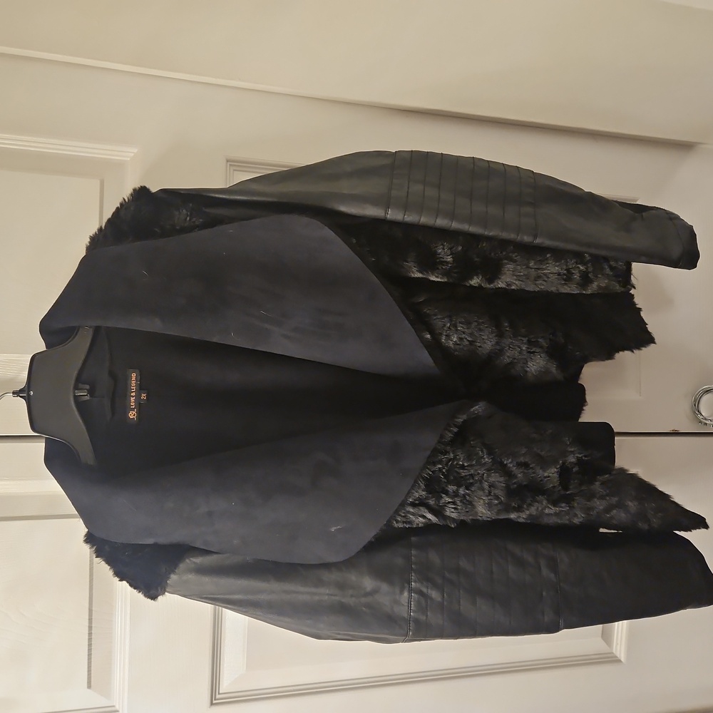 Women's blk jacket 2X Love & Legend brand